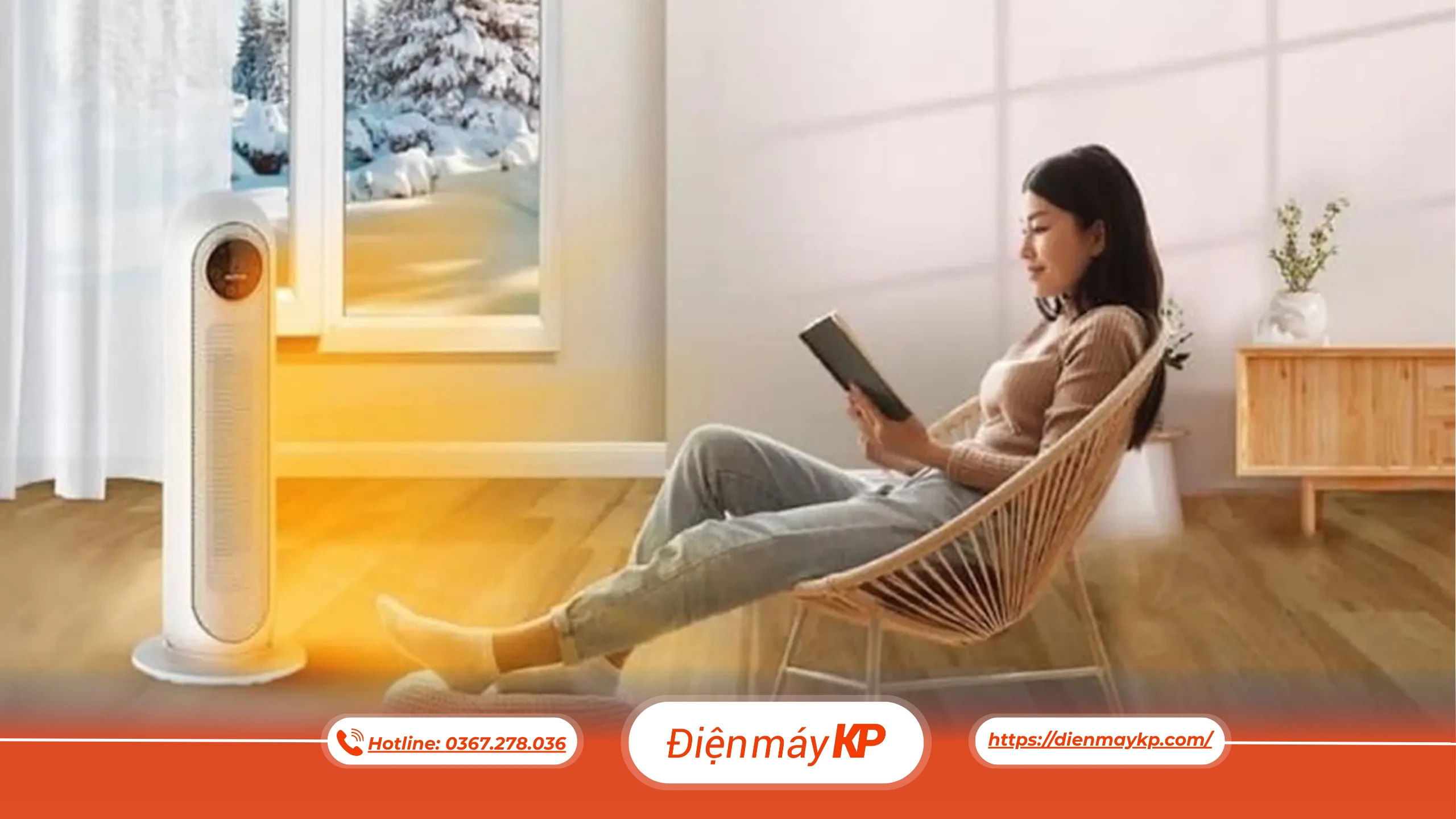 vị trí đặt quạt sưởi, đặt quạt sưởi trong nhà, cách đặt quạt sưởi an toàn, dienmayKP
