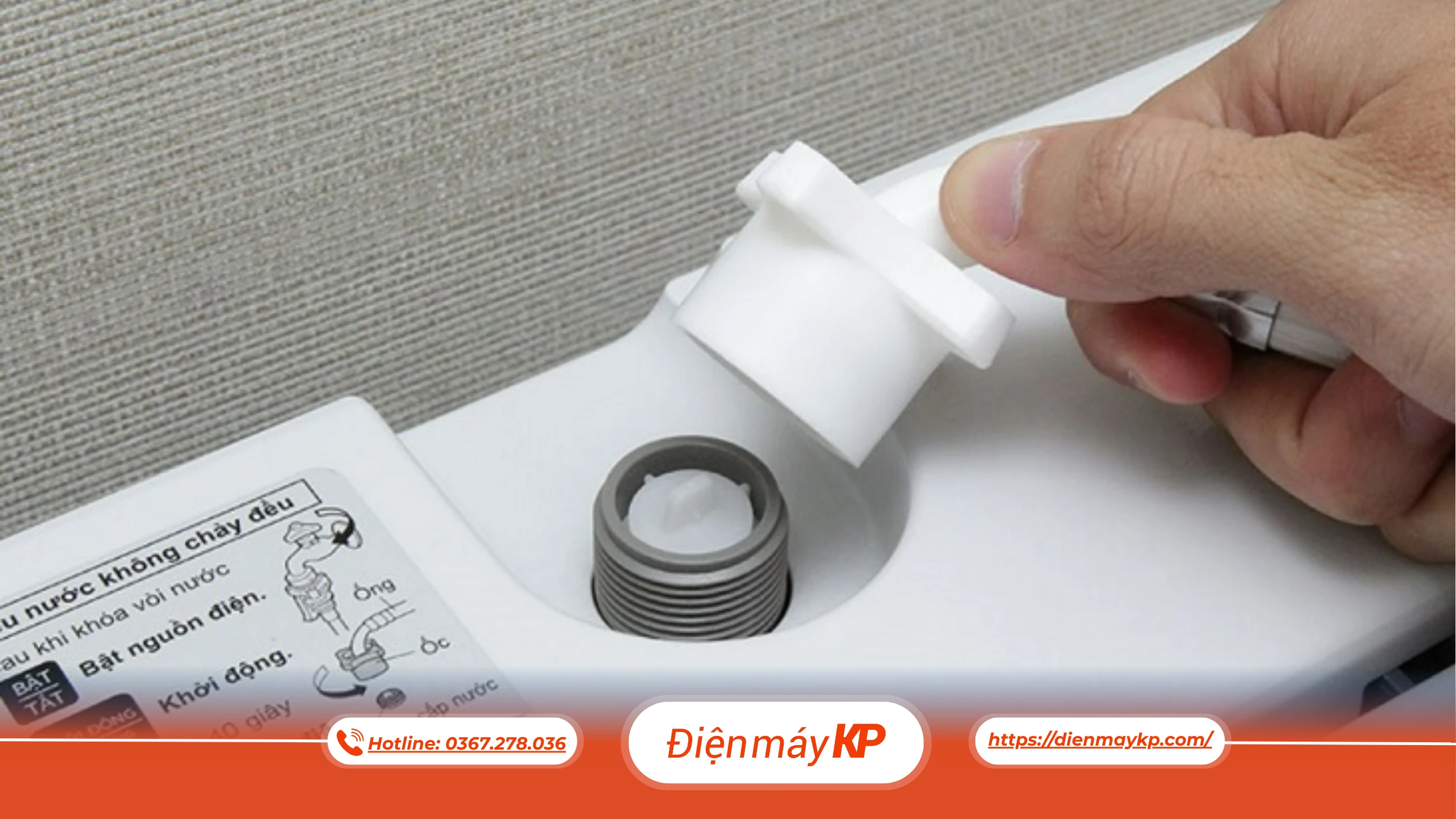 Máy giặt không vào nước - Nguyên nhân và cách khắc phục