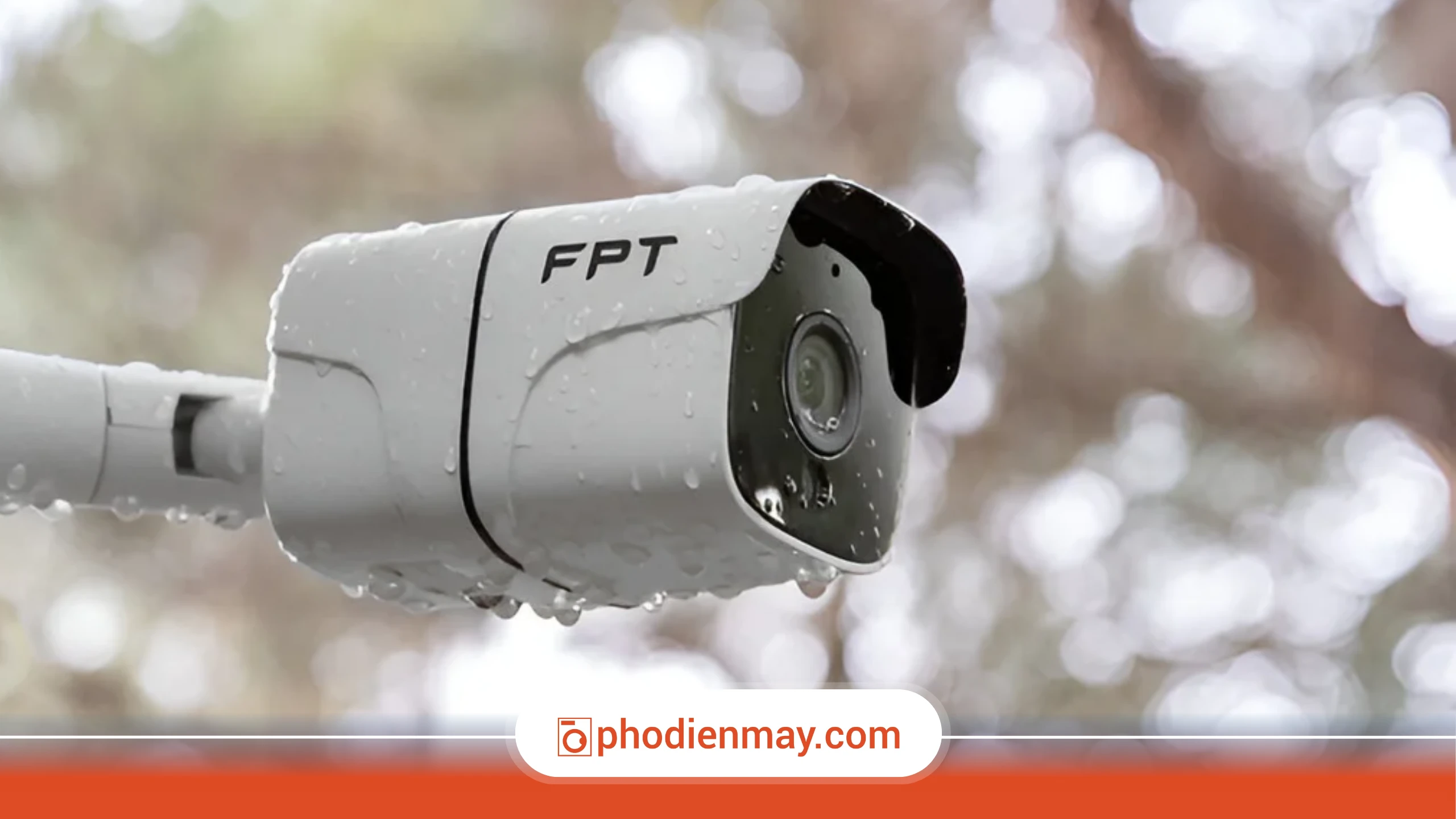 camera an ninh bị dính mưa, xử lý camera bị vô nước, camera ngoài trời chống nước, Phố Điện Máy
