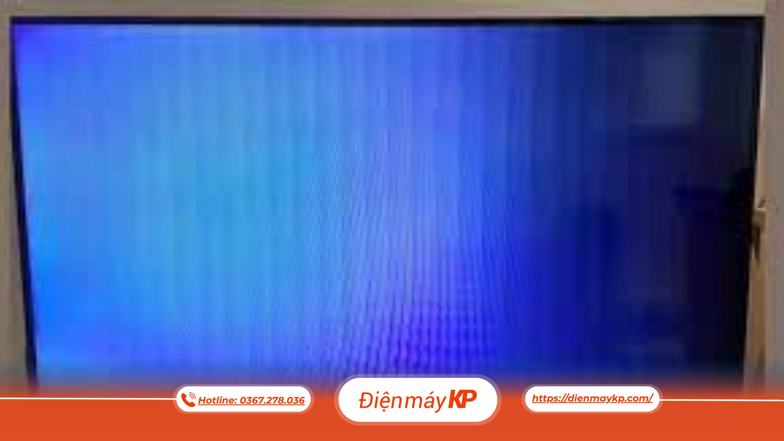 tivi hiện màn hình xanh, lỗi màn hình xanh trên tivi, cách xử lý tivi màn hình xanh, dienmayKP