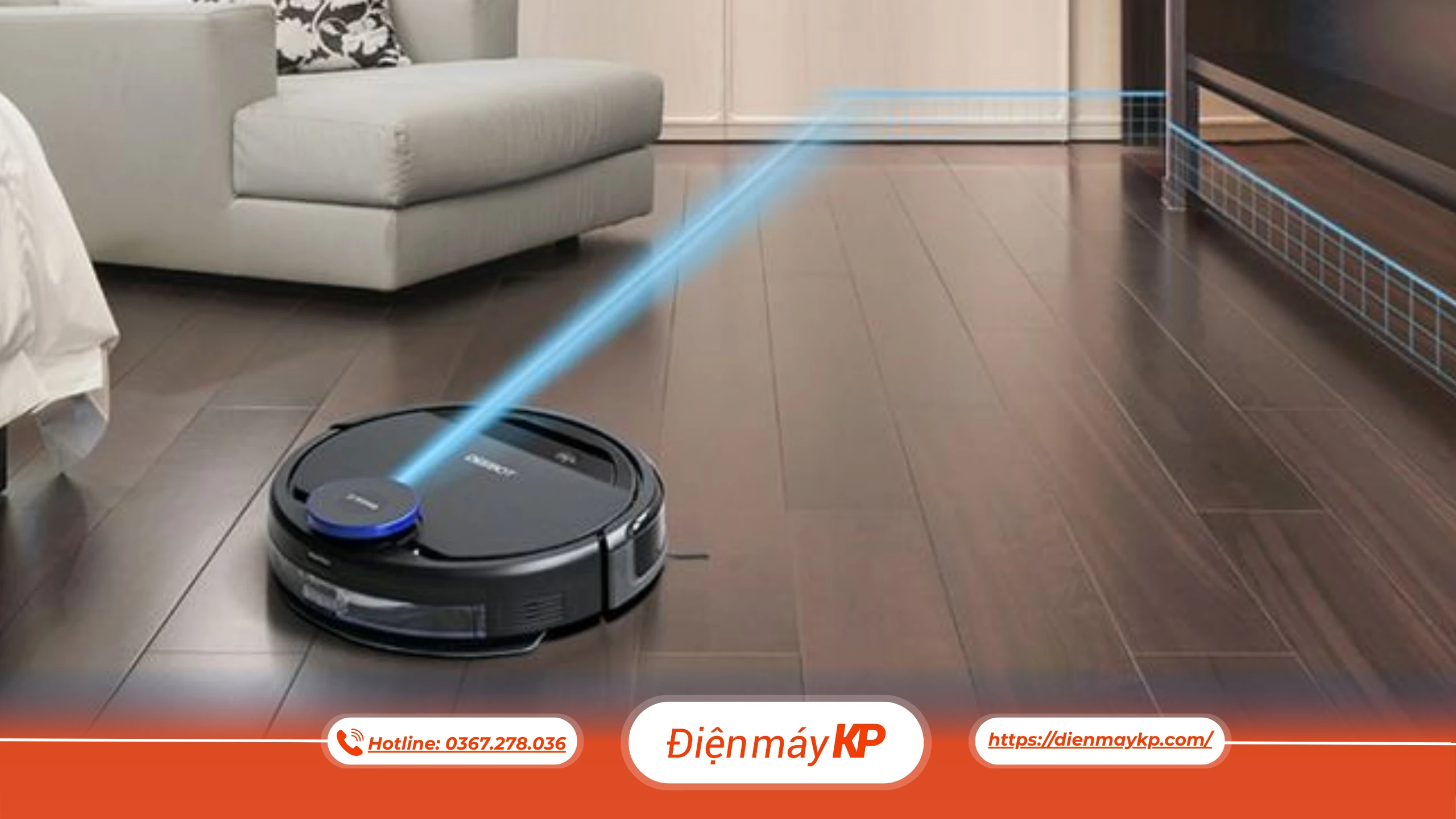 robot hút bụi, robot hút bụi lau nhà, robot lau nhà thông minh, dienmay kp