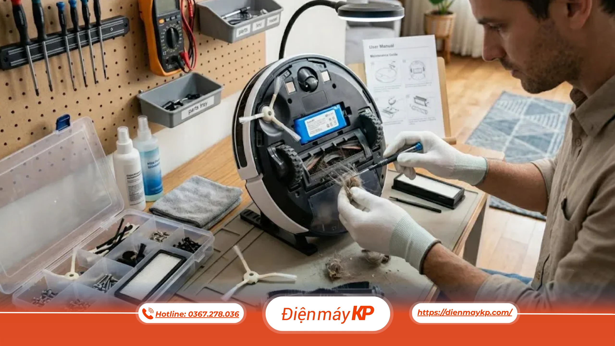 robot hút bụi, bảo dưỡng robot hút bụi, sử dụng robot hút bụi đúng cách, dienmay kp