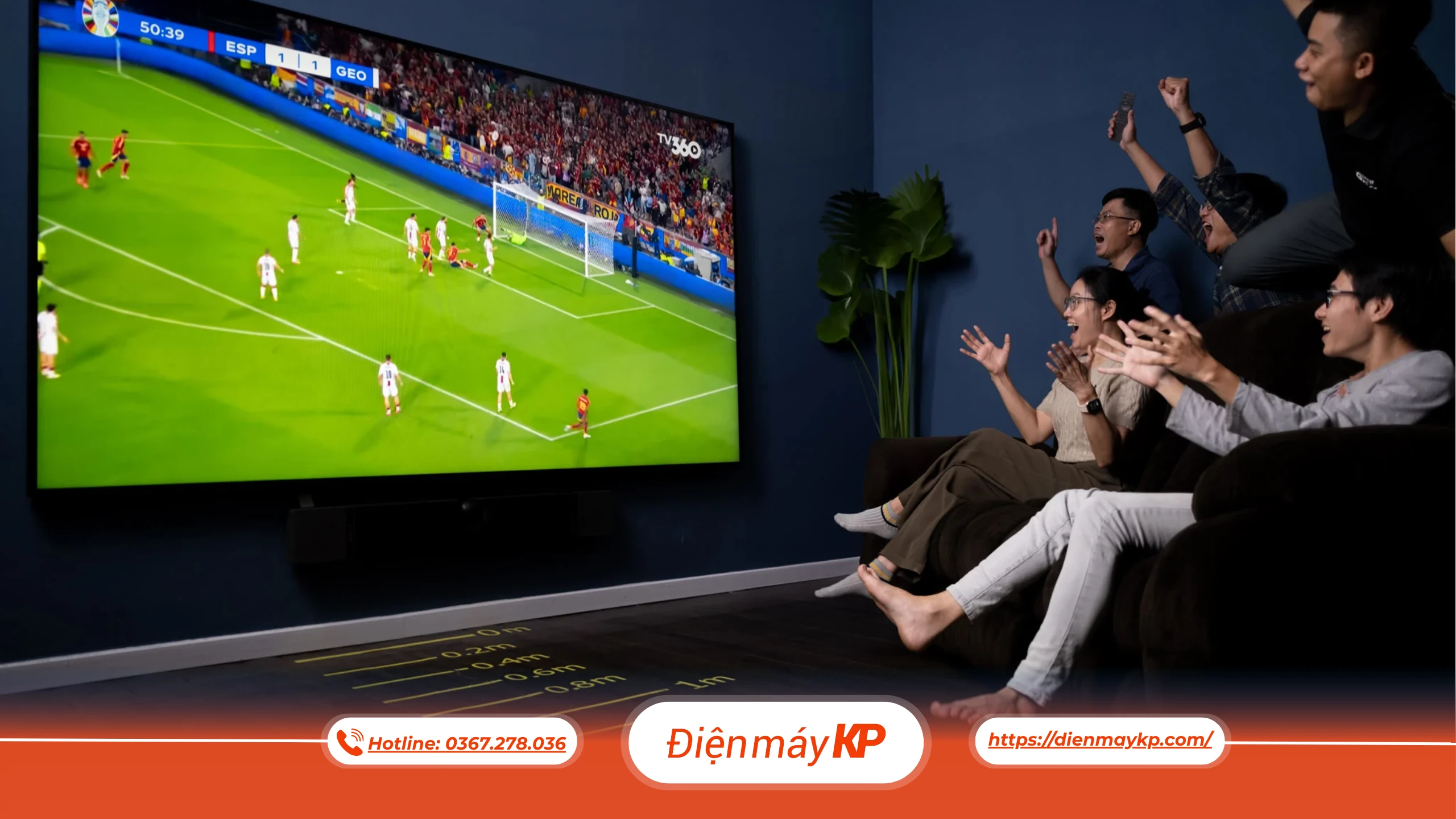Không đặt Smart TV sát tường hoặc trong hộc tủ kín