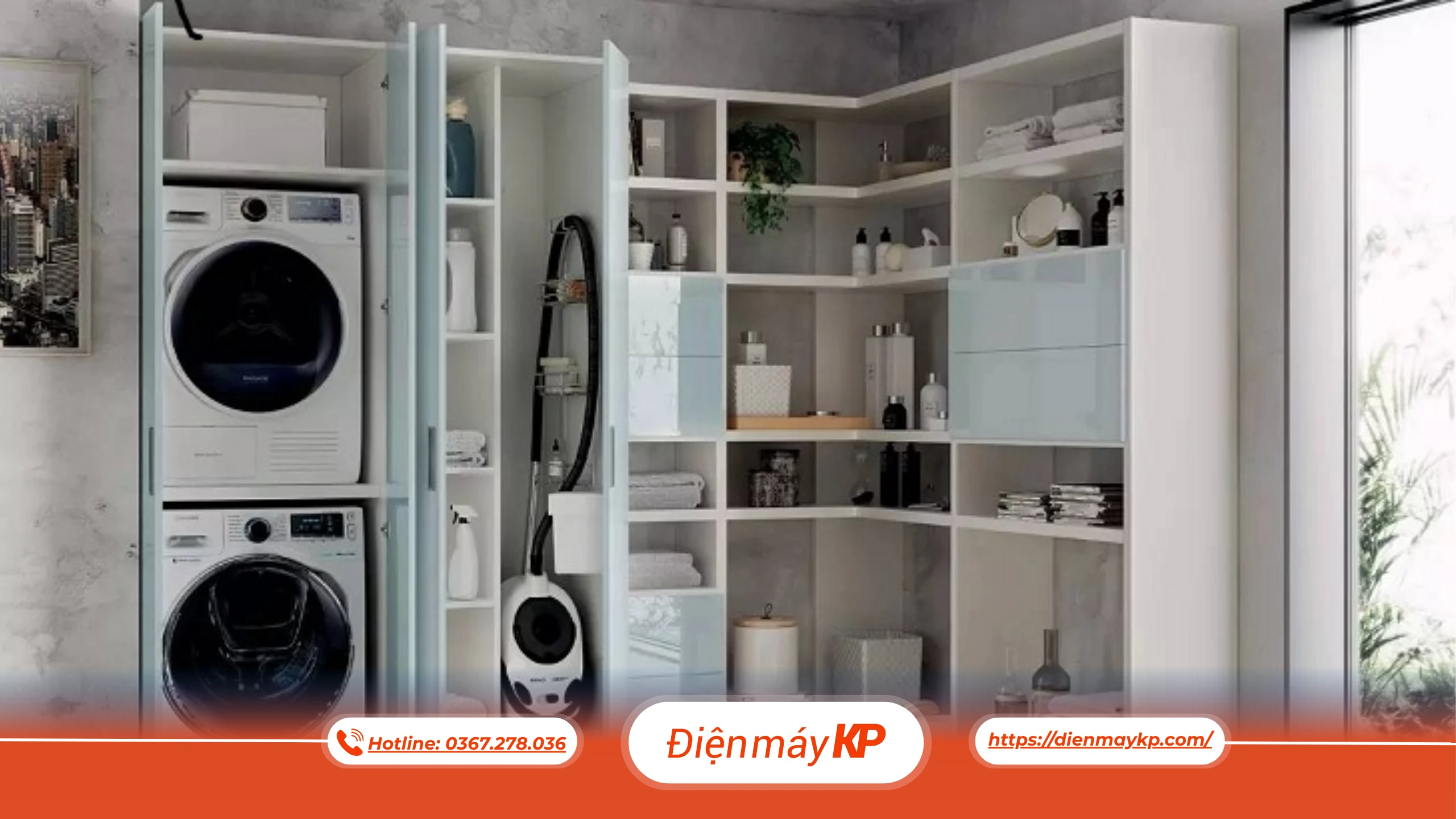 Máy Giặt Sấy Tiết Kiệm Không Gian