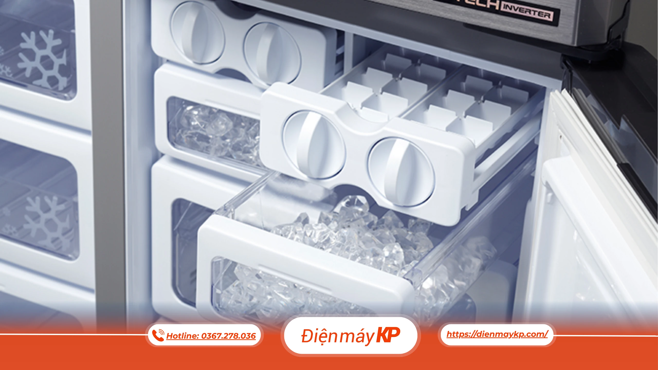 Tủ lạnh bị chảy nước dưới chân máy vào mùa nóng