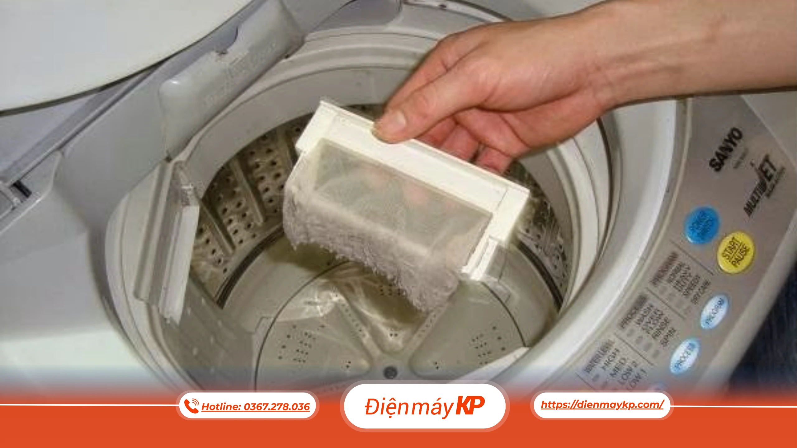 Cặn bột giặt và nước xả tích tụ theo thời gian