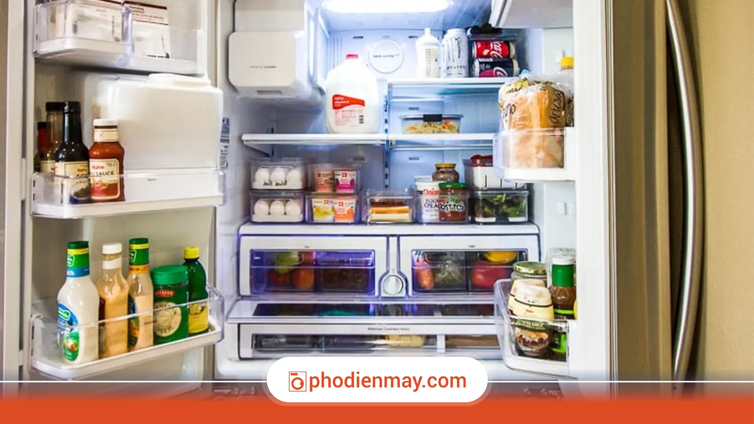 Không nhét quá nhiều thực phẩm vào tủ lạnh