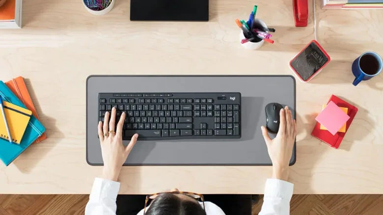 Bàn phím chuột Logitech không dây MK295 Silent