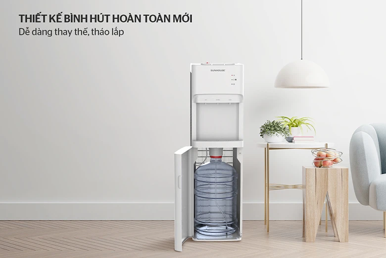 Cây nước nóng lạnh Sunhouse SHD9633 cấu tạo hút bình