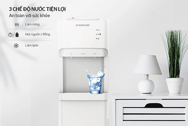 Cây nước nóng lạnh Sunhouse SHD9633 3 chế độ nước