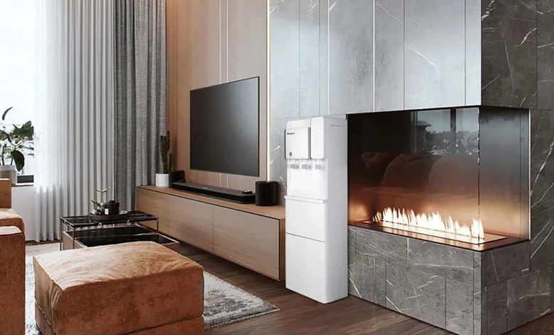 Máy làm nóng lạnh nước uống có chức năng làm đá viên KG65A3 làm nóng nhanh đáp ứng nhu cầu người sử dụng