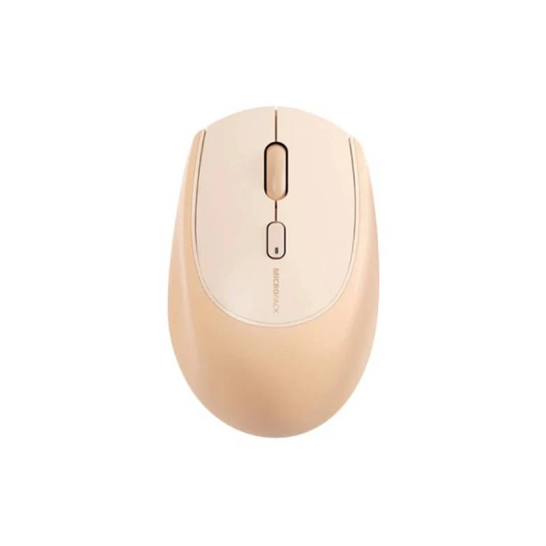 Chuột không dây MicroPack Soft Silicone Lifestyle MS-201W-CR kem