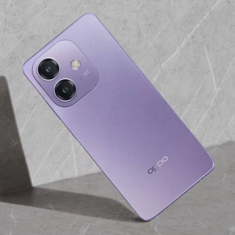Điện thoại OPPO A5i 4GB/128GB Tím CPH2773 - Thiết kế thời thượng