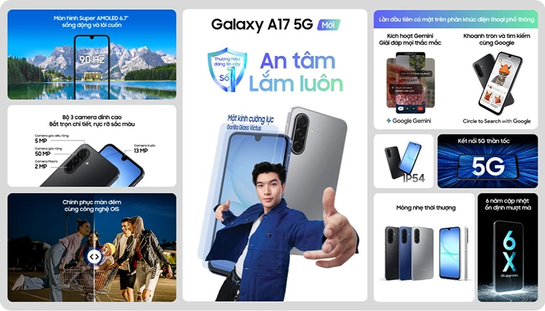 Điện thoại Samsung Galaxy A17 5G