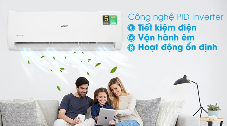 Công nghệ PID Inverter - Điều hòa Aqua 1 chiều Inverter 17400 BTU AQA-KCRV18TK