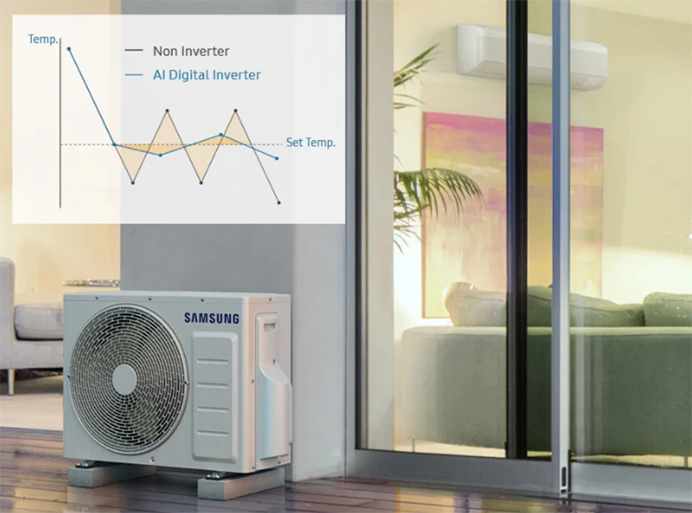Tiết kiệm điện năng - Điều hòa Samsung 1 chiều Inverter 9000 BTU AR10DYHZAWKNSV