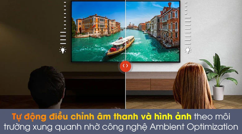 Cảm biến ánh sáng và âm thanh được nâng cao - Google Tivi Sony 4K 43 inch KD-43X81DK
