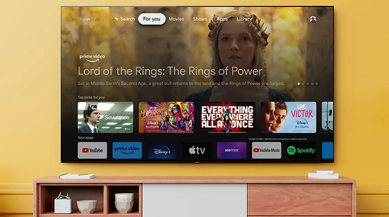 Hệ điều hành Google TV - Google Tivi Sony 4K 75 inch KD-75X85L