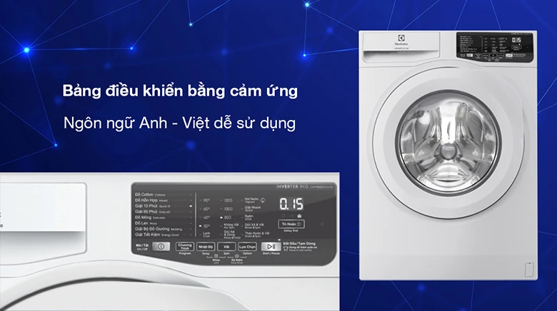 Máy giặt Electrolux UltimateCare 100 Inverter 9 kg EWF9025DQWB - Thiết kế hiện đại, chắc chắn