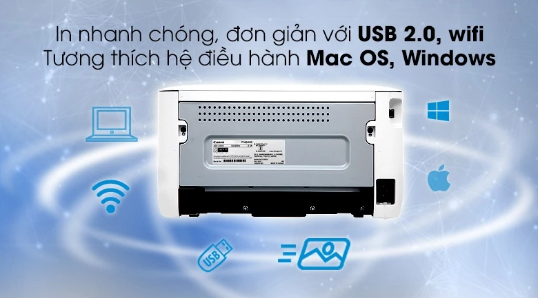 kết nối wifi-Máy in laser Canon LBP6030W