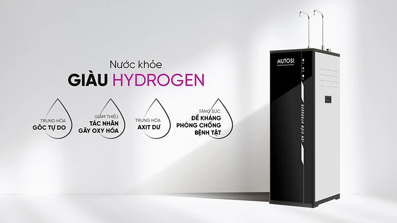 Máy lọc nước nóng lạnh nguội ION kiềm Hydrogen MP-S1021H bổ sung hydrogen nguồn nước an toàn