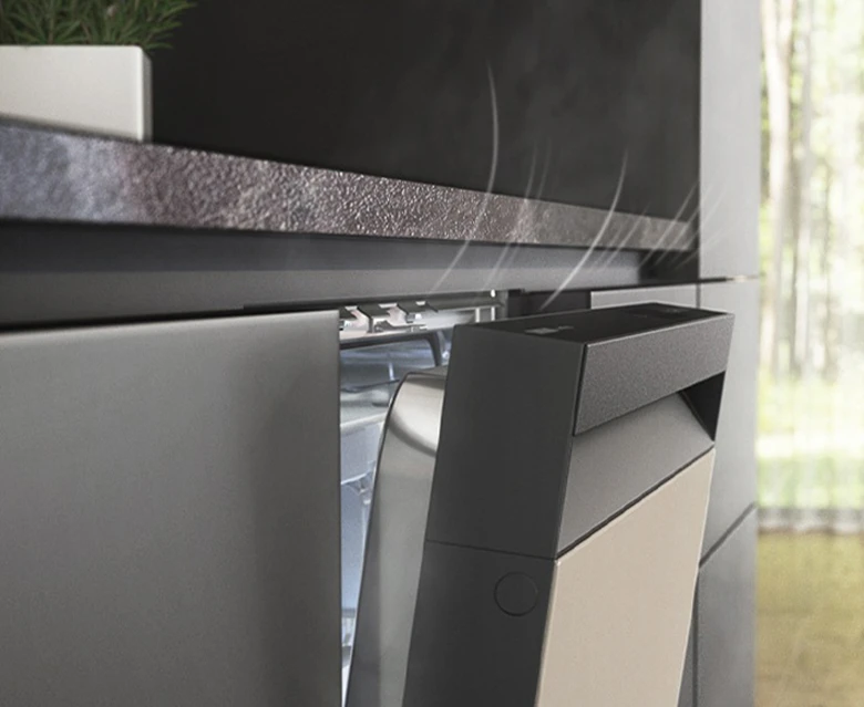 Samsung Bespoke DW60CB750FAPSV cửa tự động mở