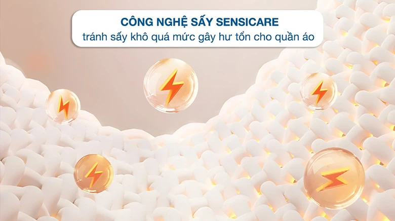 Máy sấy bơm nhiệt ELECTROLUX EDH803J5WC - Công nghệ sấy SensiCare