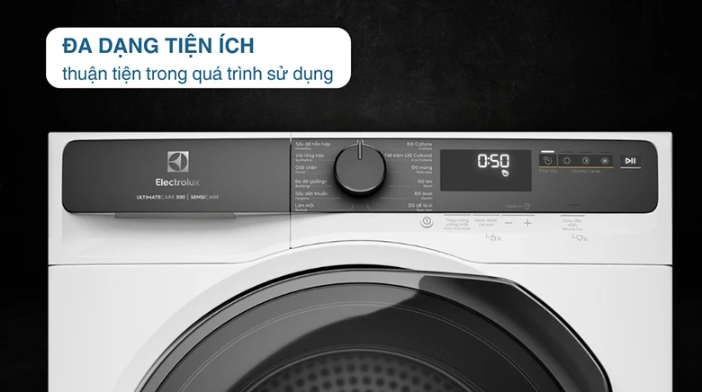 Máy sấy ELECTROLUX EDH803J5WC - Trang bị nhiều tiện ích