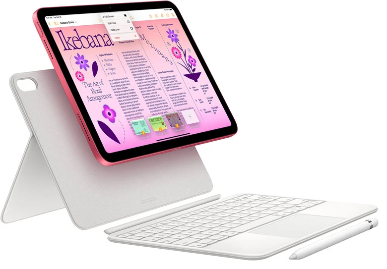 Máy tính bảng Apple iPad 10 2022 WiFi 64GB Pink MPQ33ZA/A - Tương thích Magic Keyboard Folio