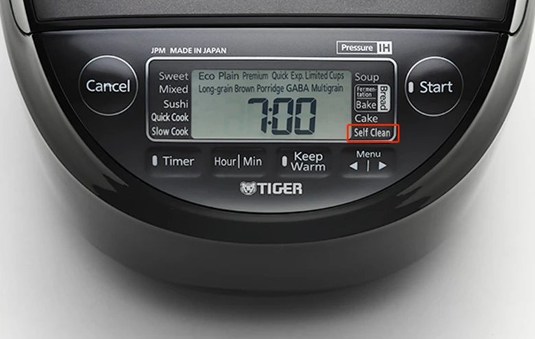 Nồi cơm áp suất cao tần Tiger JPM-H18V-KZ vệ sinh dễ dàng