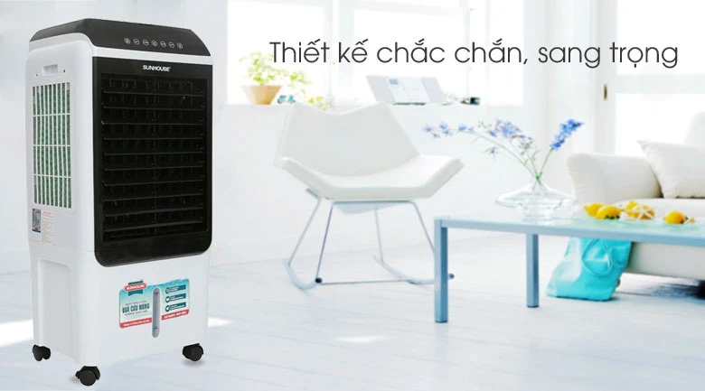 Quạt hơi nước Sunhouse SHD7727 có thiết kế hộp đá riêng biệt