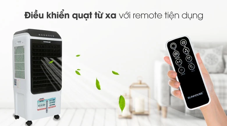 Quạt điều hòa Sunhouse SHD7727 có bảng điều khiển Remote từ xa