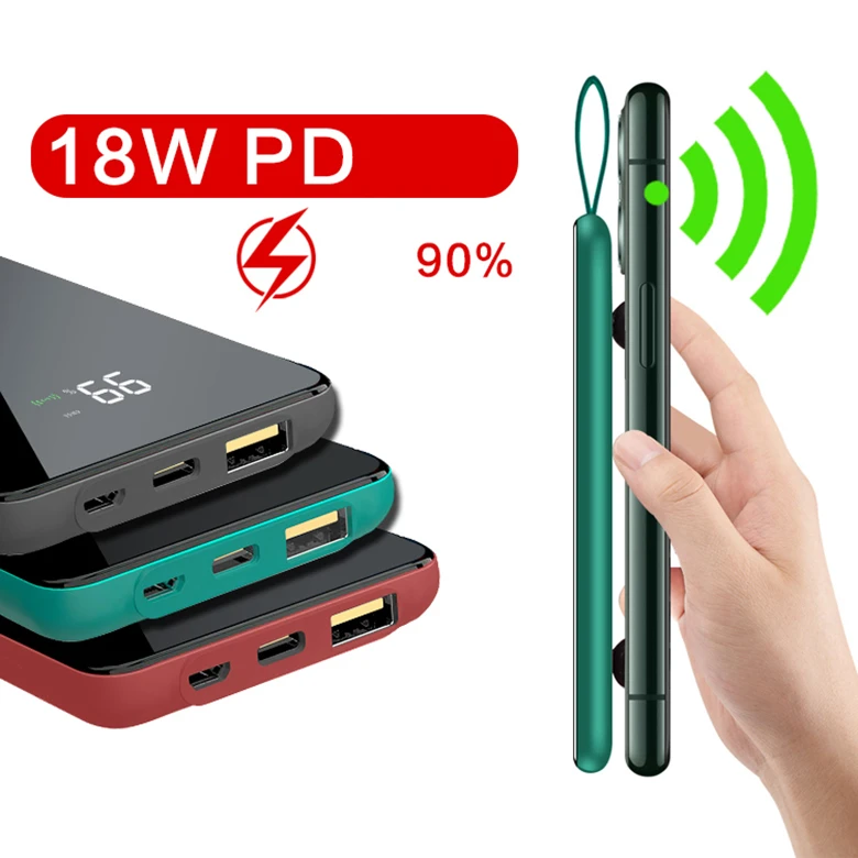 Hỗ trợ đa dạng cổng kết nối - Sạc dự phòng Pisen Quick Wireless Charging 10000mAh