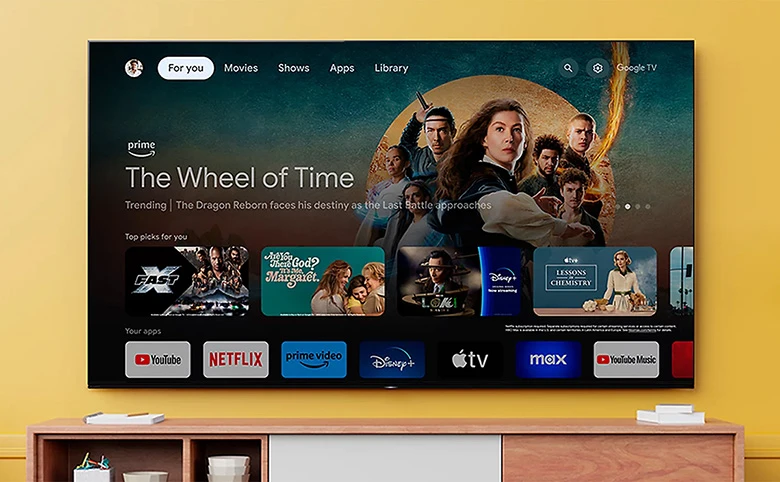 Hệ điều hành Google TV đem đến cho người dùng sự trả nghiệm mới mẻ Tivi Sony K-43S30