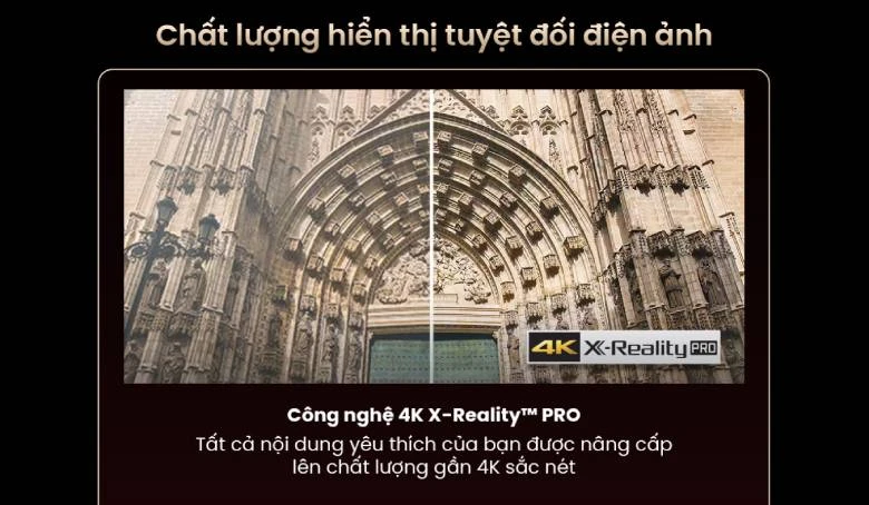 Sony Google TV BRAVIA 2 II K-43S25VM2 - Công nghệ 4K X-Reality PRO