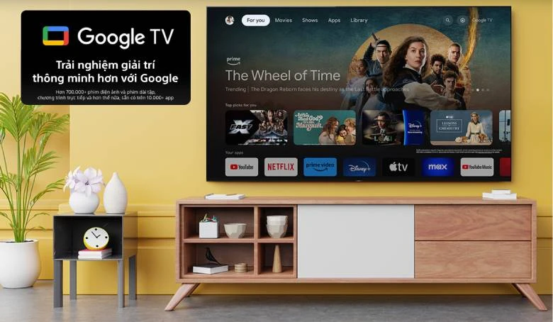 Sony Google TV 4K LED NỀN BRAVIA 2 II K-43S25VM2 - Hệ điều hành Google TV