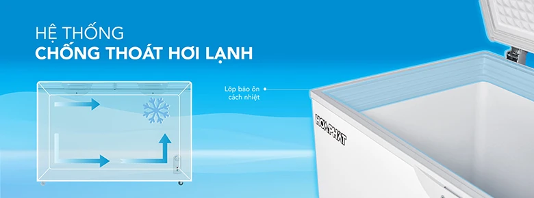 Tủ đông Hòa Phát HPF AD6107.T1 lớp bảo ôn dày
