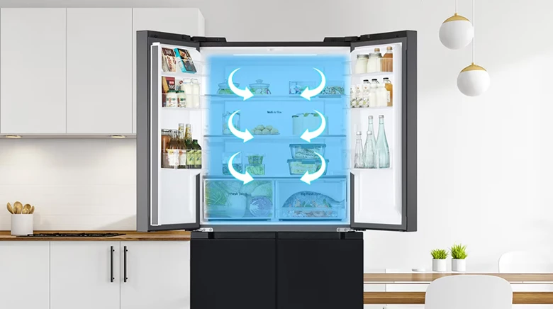 Tủ lạnh LG LFB47BLG - Ngăn rau củ Big Fresh Zone