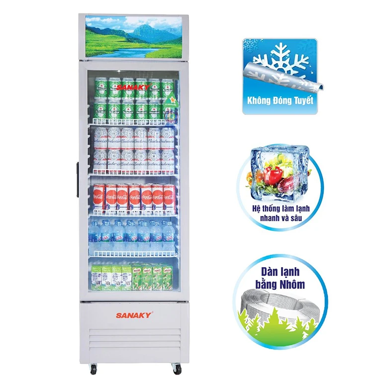 Tủ mát Sanaky 340 lít VH-408KL nhỏ gọn